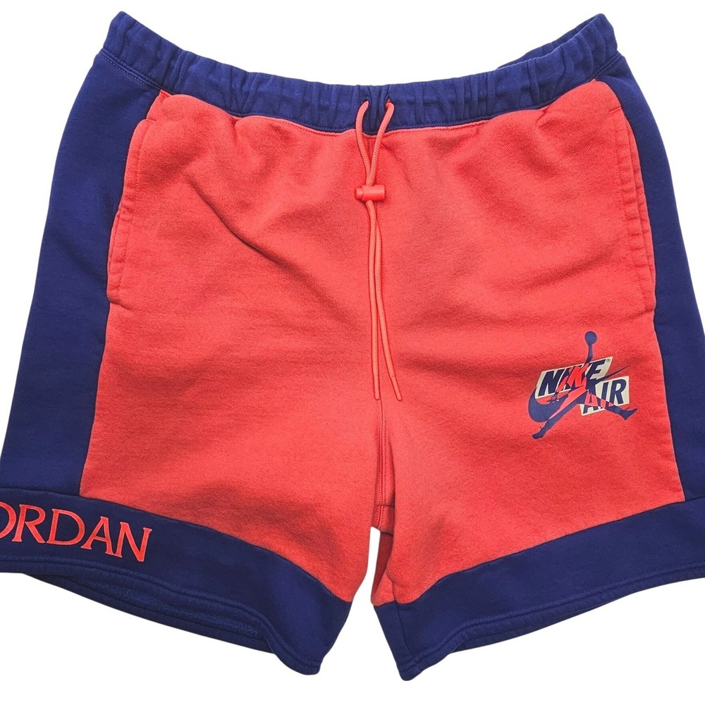 Jordan Jumpman Nike Air Shorts Mens XXL Red Blue Colorblock Fleece CK6753-631